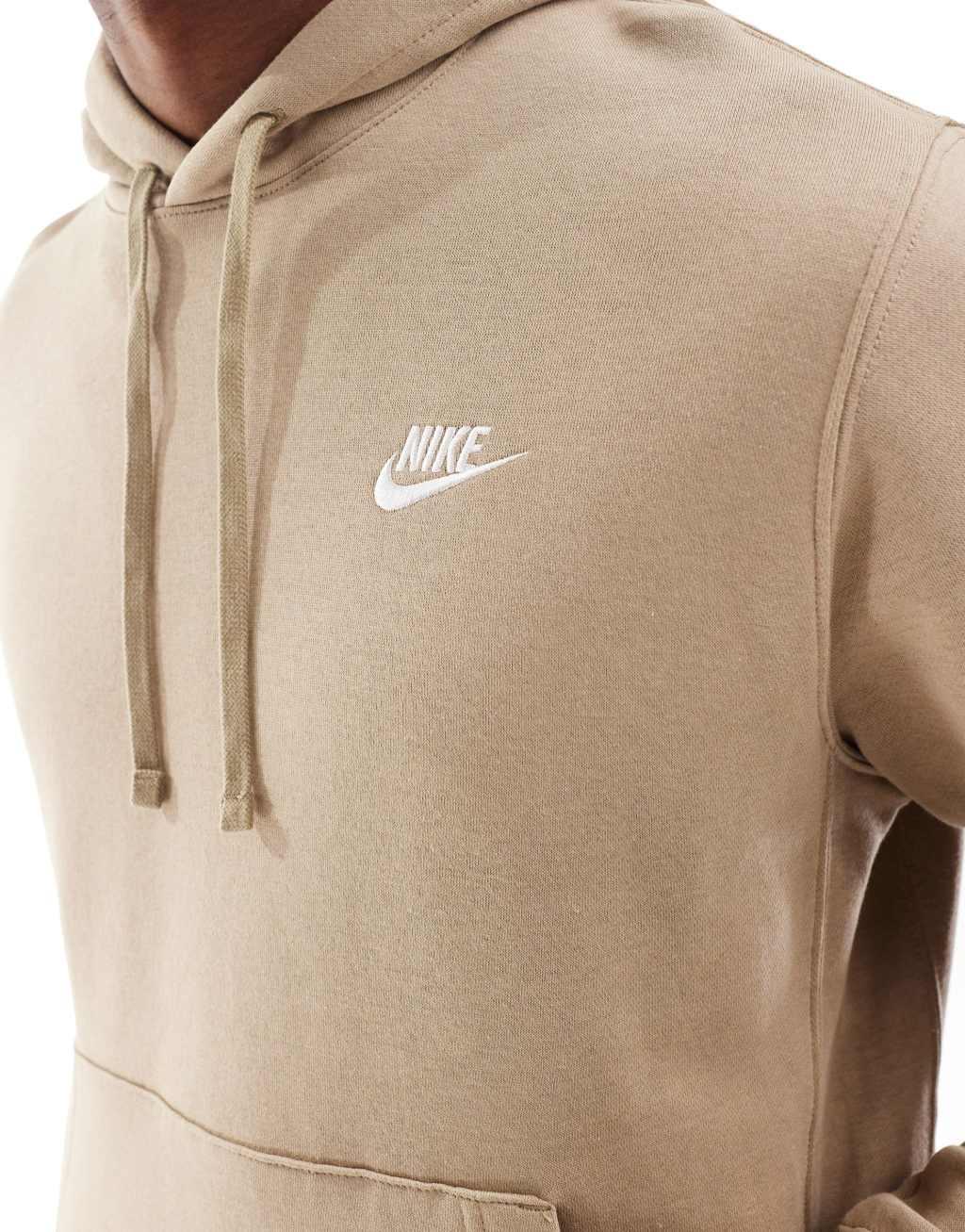 Big & Tall Nike Sportswear Club Fleece Pullover Hoodie, Men's, Size: Medium Tall, Green Product Image