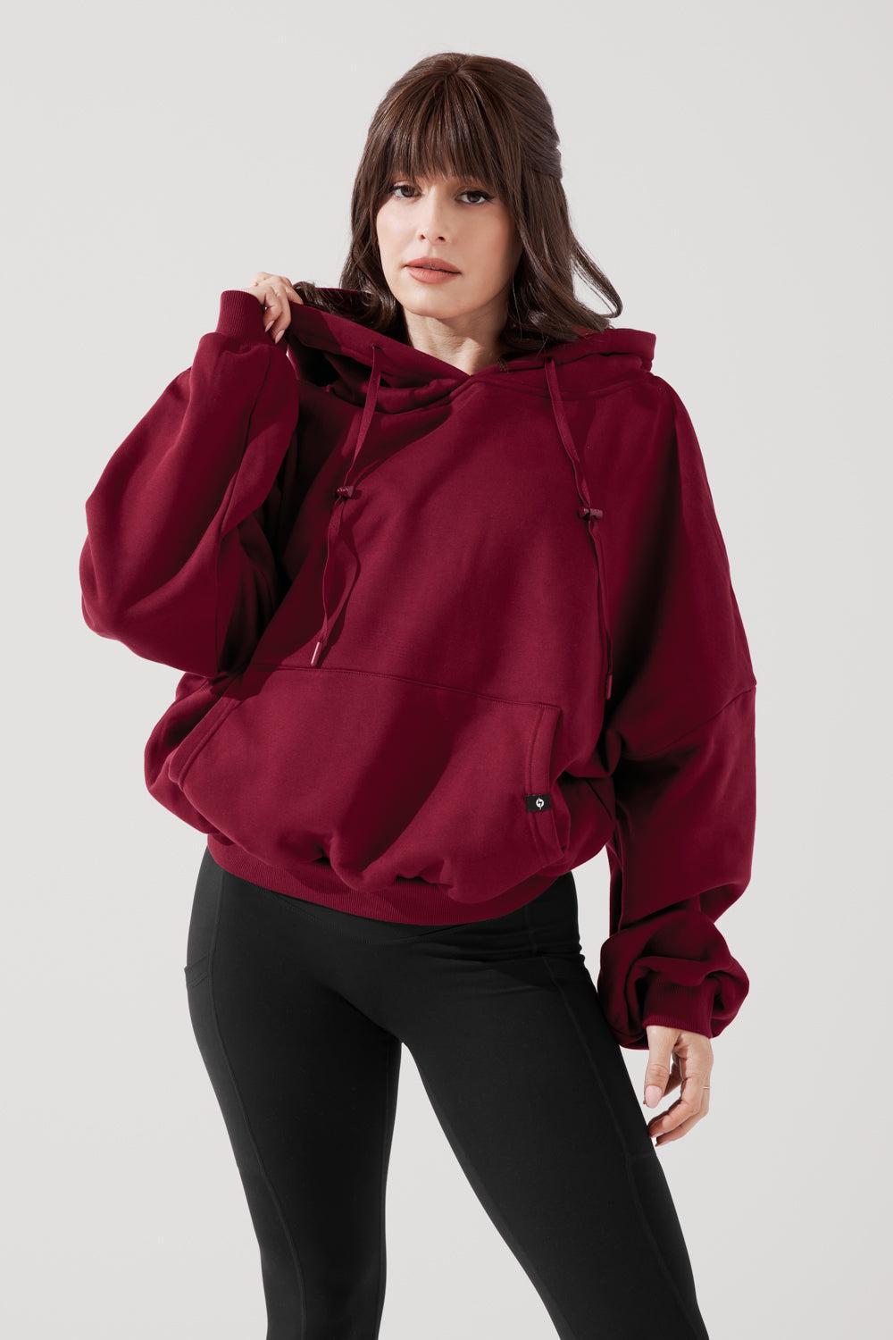Pullover Cloud Hoodie - Crimson  Product Image