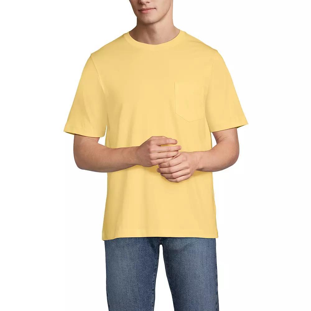 Men's Land's End Super-T Short Sleeve T-Shirt with Pocket, Size: XL, Rich Red Product Image