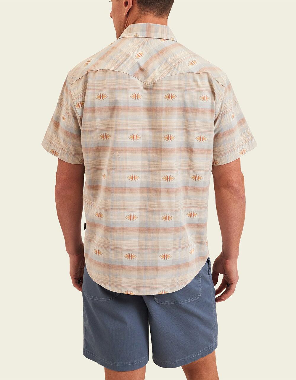 HOWLER BROTHERS H Bar B Mens Snap Front Shirt - CREAM Product Image