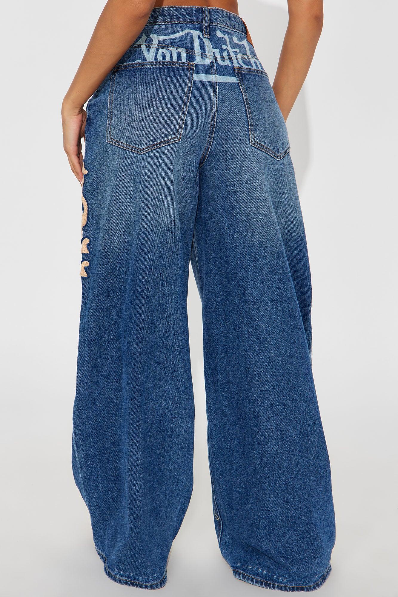 Von Dutch Originals Baggy Jeans - Dark Wash Product Image