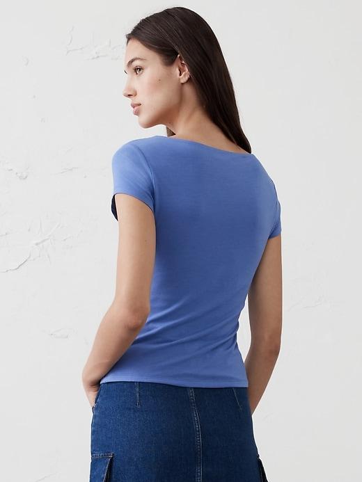 Soft Stretch Square-Neck T-Shirt Product Image