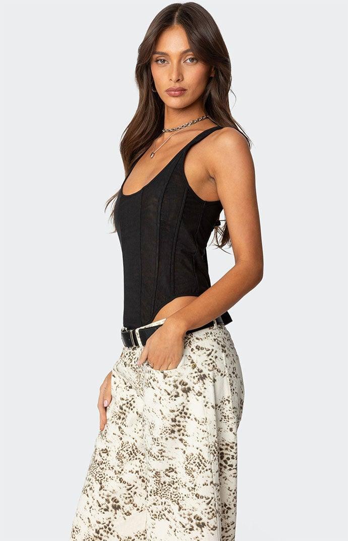Edikted Women's Taty Mesh Corset Product Image