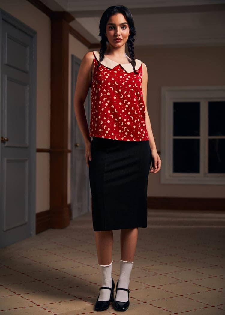 Harvest Moon Melodies Collared Top Product Image