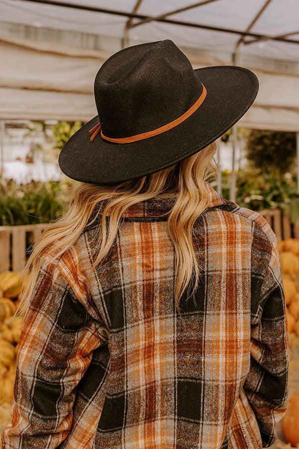 Vineyard Breeze Felt Fedora in Black Product Image