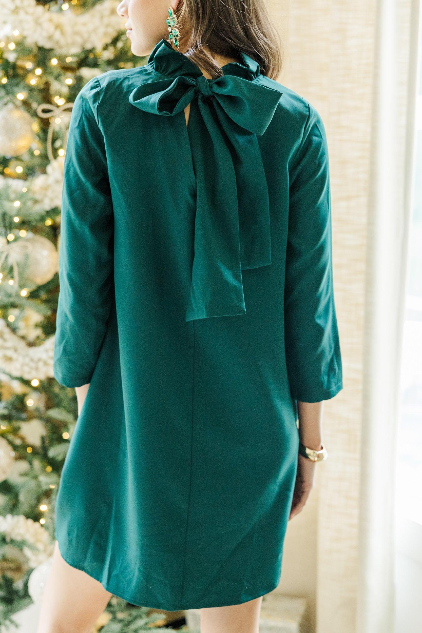 This Is It Emerald Green Swing Dress Female Product Image