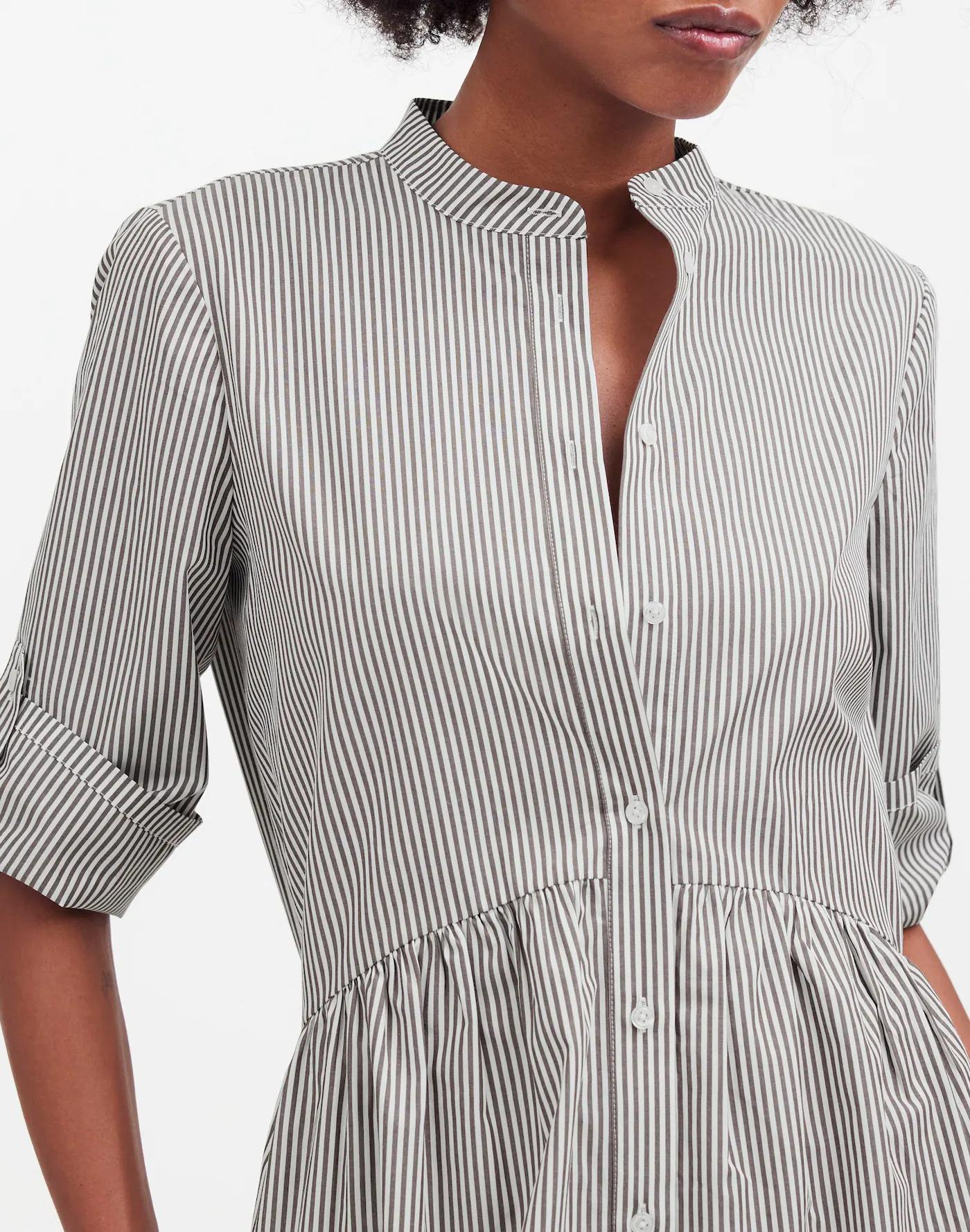 Button-Front Mini Shirtdress Product Image