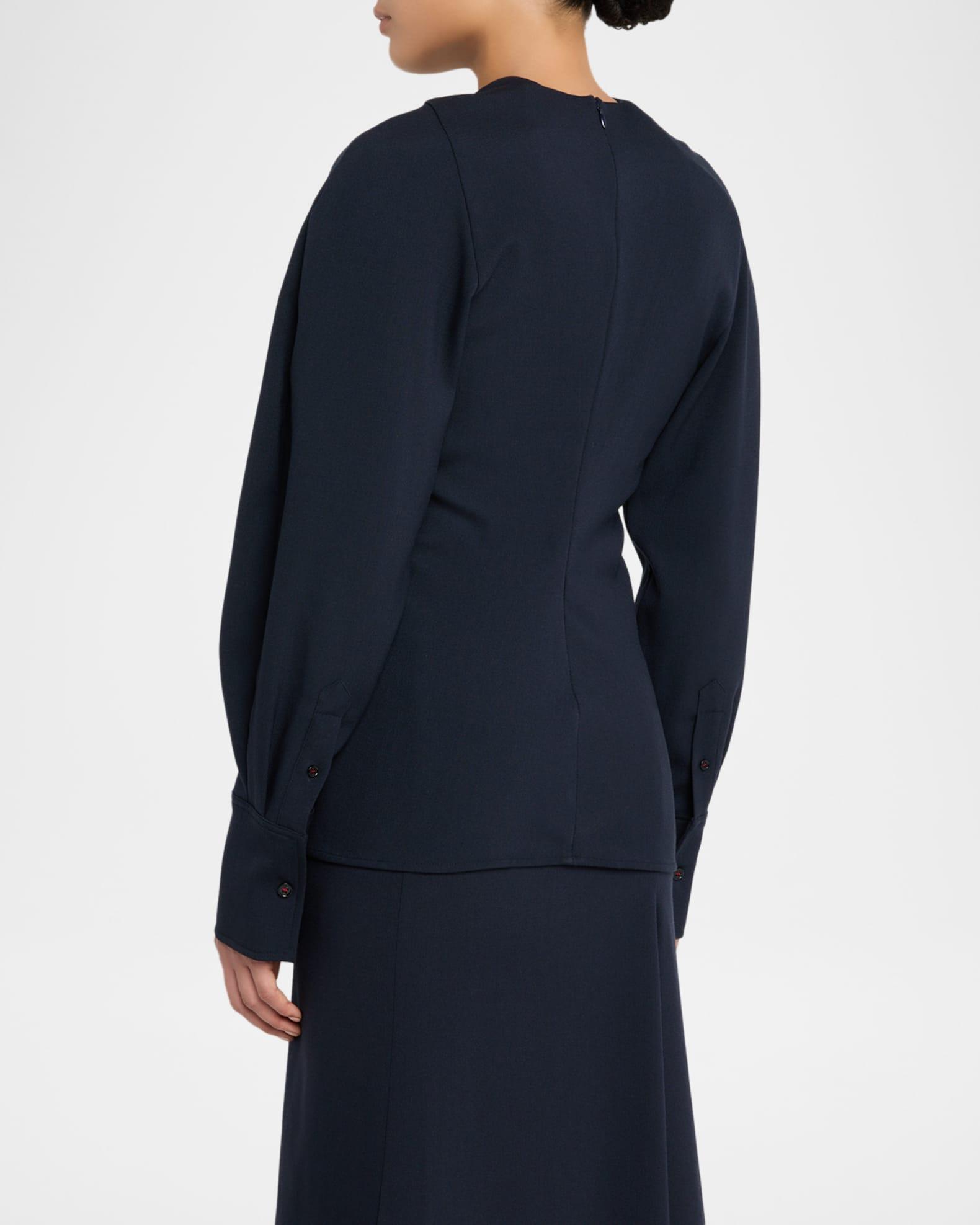Long-Sleeve Twist Detail Top Product Image