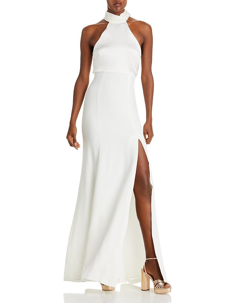 Womens Alexandra Turtleneck Halter Gown Product Image
