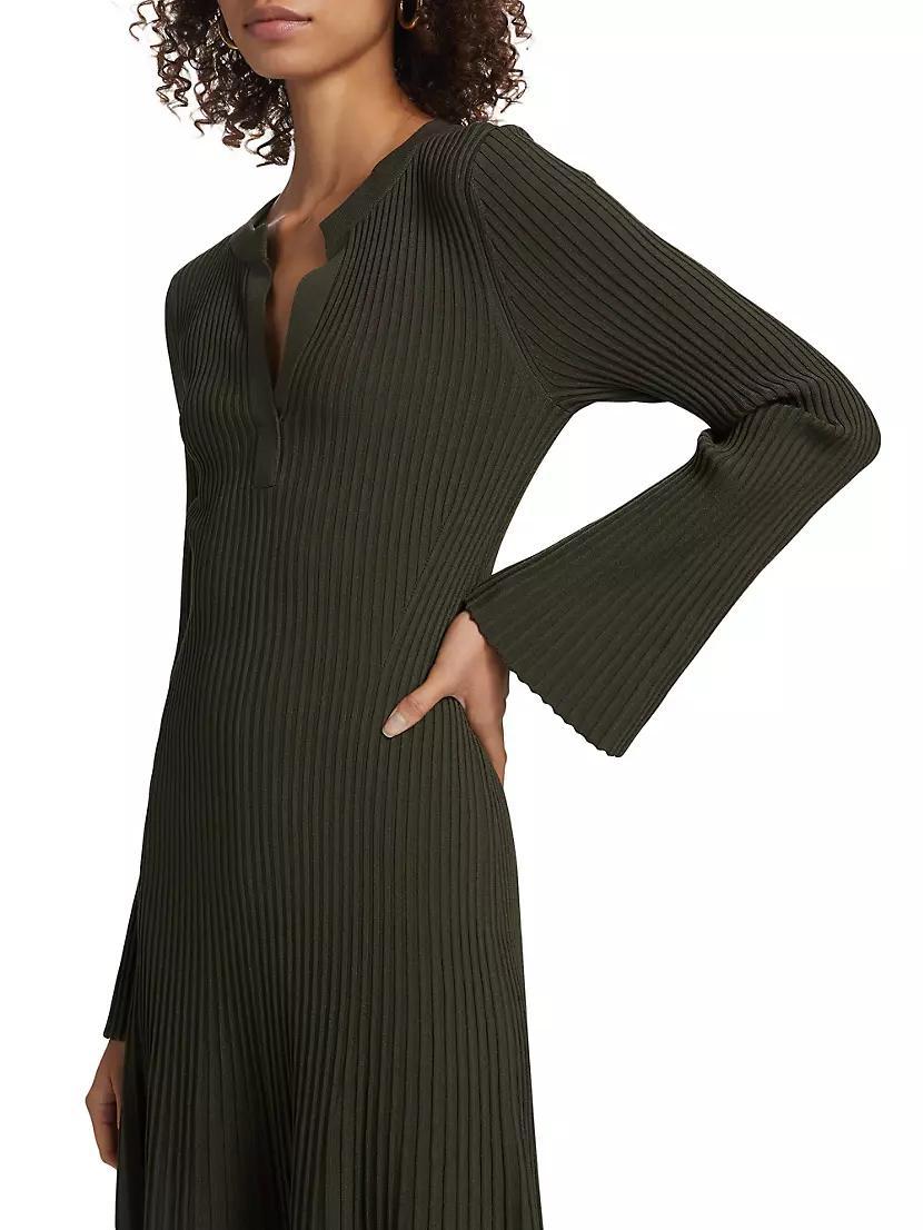 Genna Ribbed Fit & Flare Dress Product Image