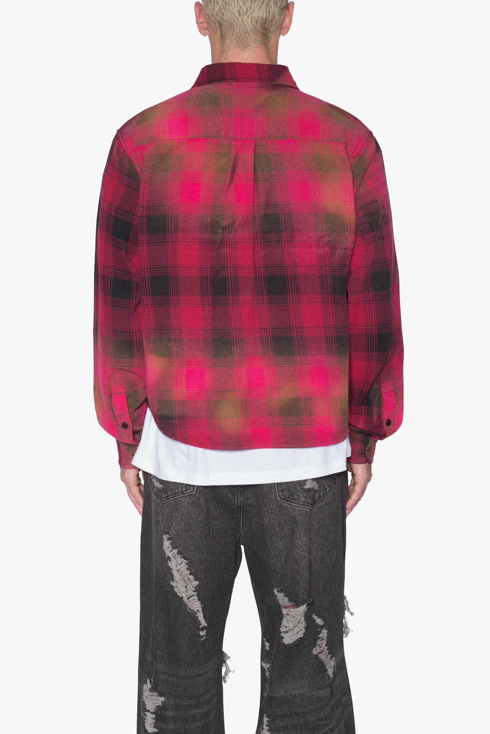 Vintage Washed Shirt - Red/Black Product Image