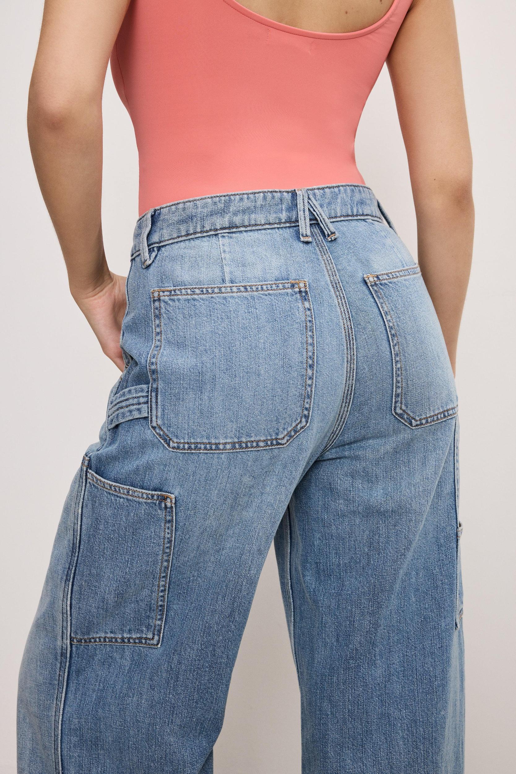 GOOD STANDARD EASE PETITE CARPENTER JEANS | INDIGO879 Product Image