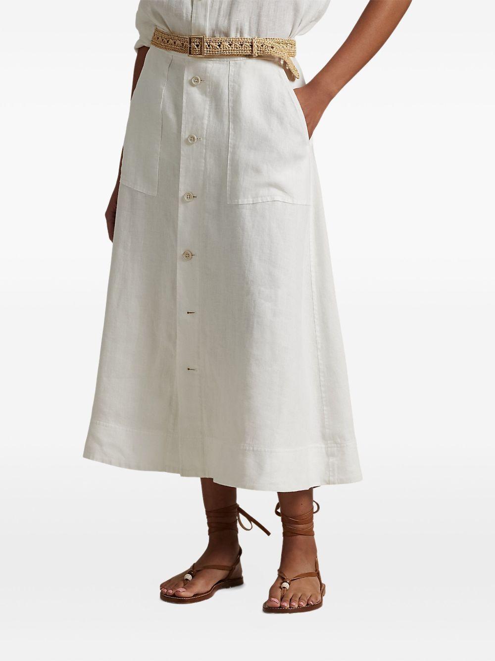 button-front midi skirt Product Image