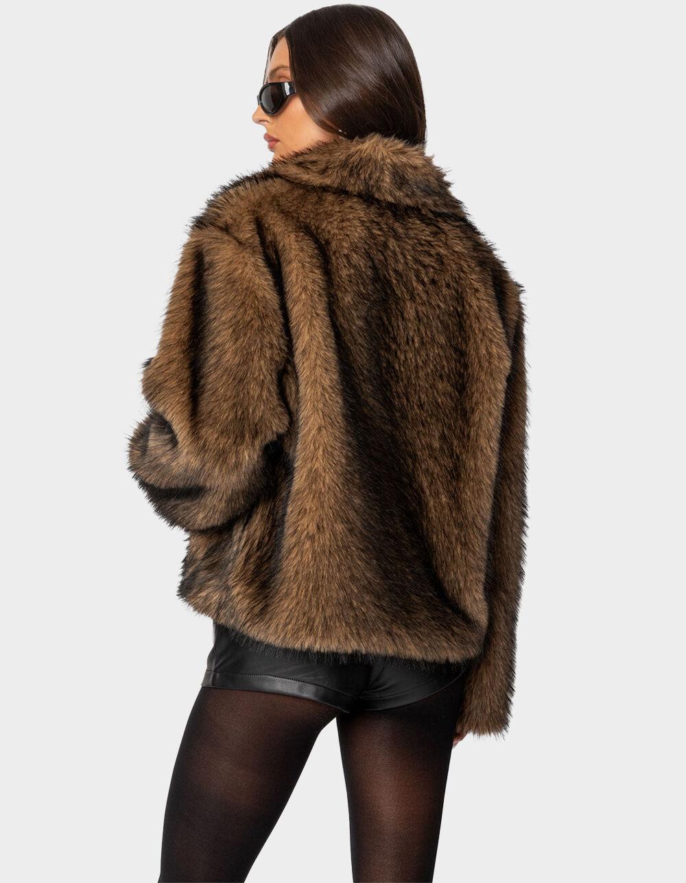 EDIKTED Mob Wife Faux Fur Jacket Product Image