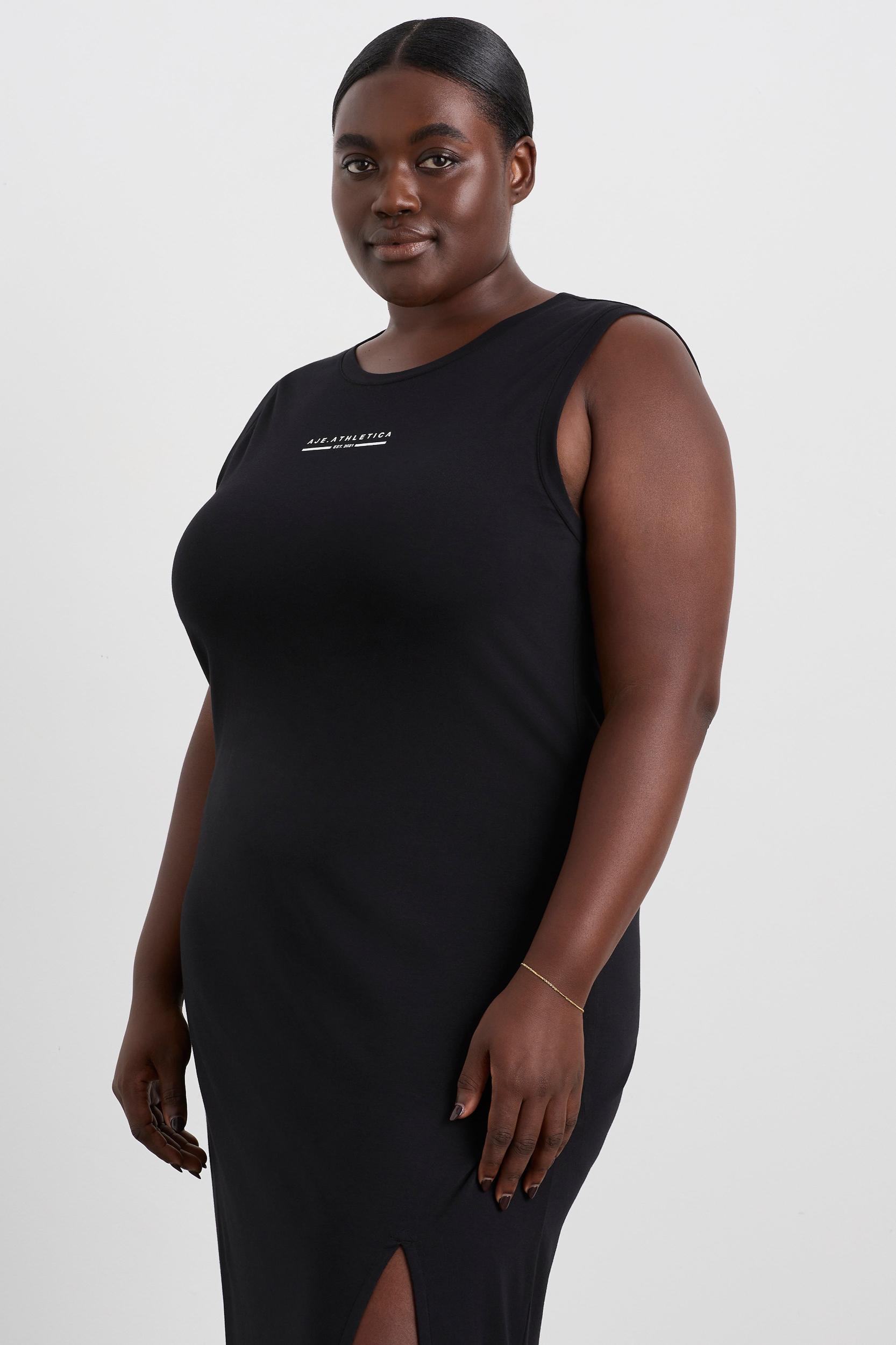 Split Hem Jersey Dress 816 Product Image