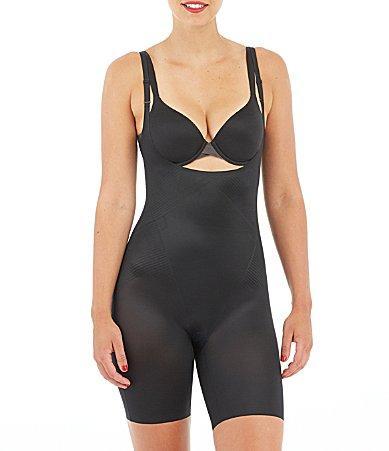 Spanx Thinstincts 2.0 Open Bust Mid Thigh Bodysuit Product Image