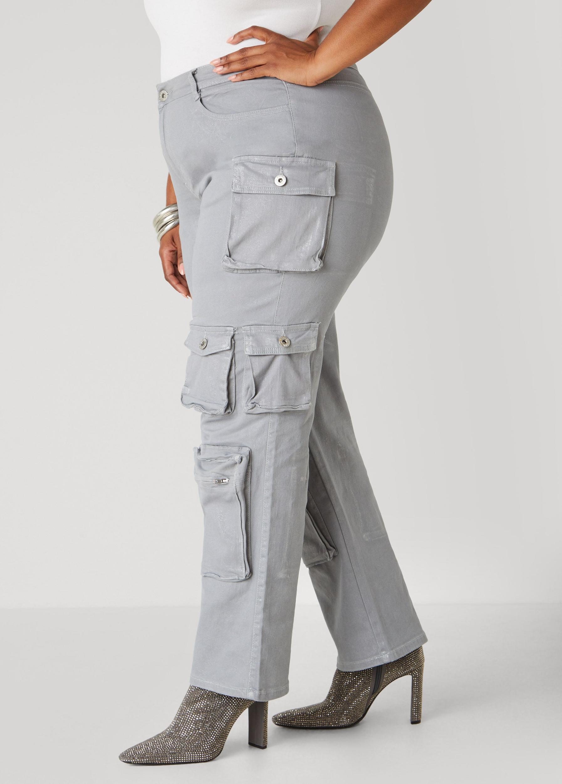 Coated Cargo Jeans Product Image