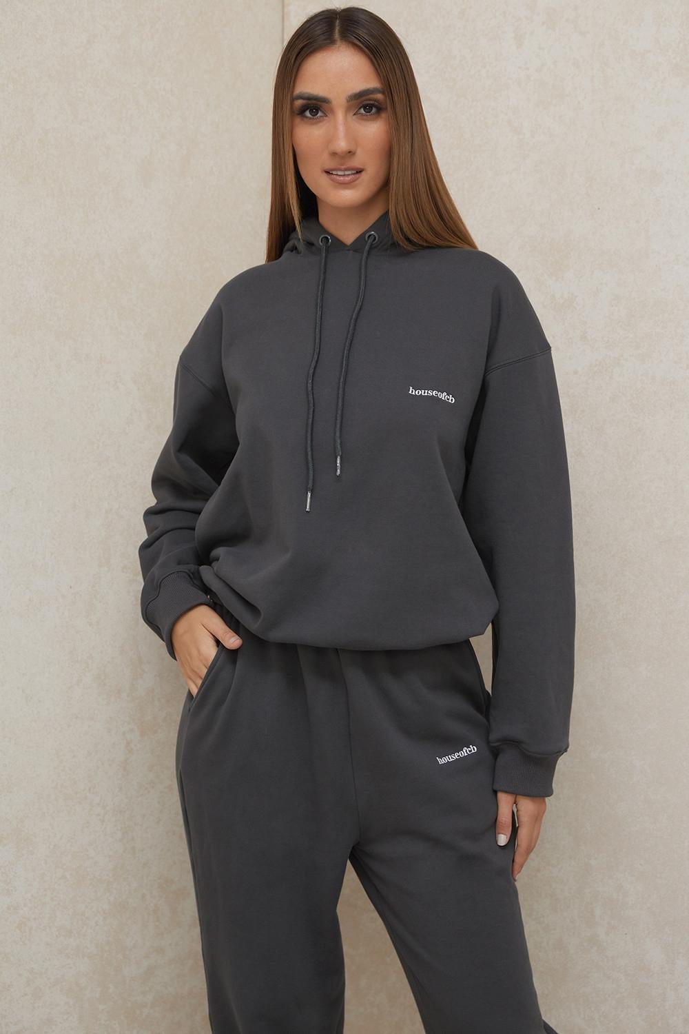 Halo Charcoal Oversized Hoodie Product Image