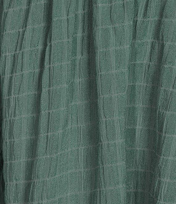 Allison & Kelly Short Sleeve Smocked Empire Waist Babydoll Tiered Mini Dress Product Image
