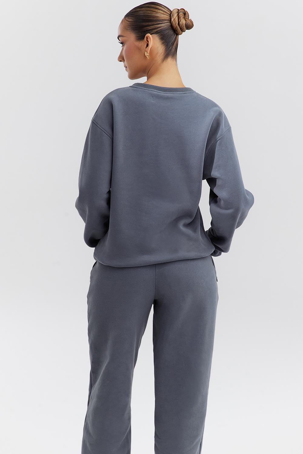Haze Slate Crew Neck Sweatshirt Product Image