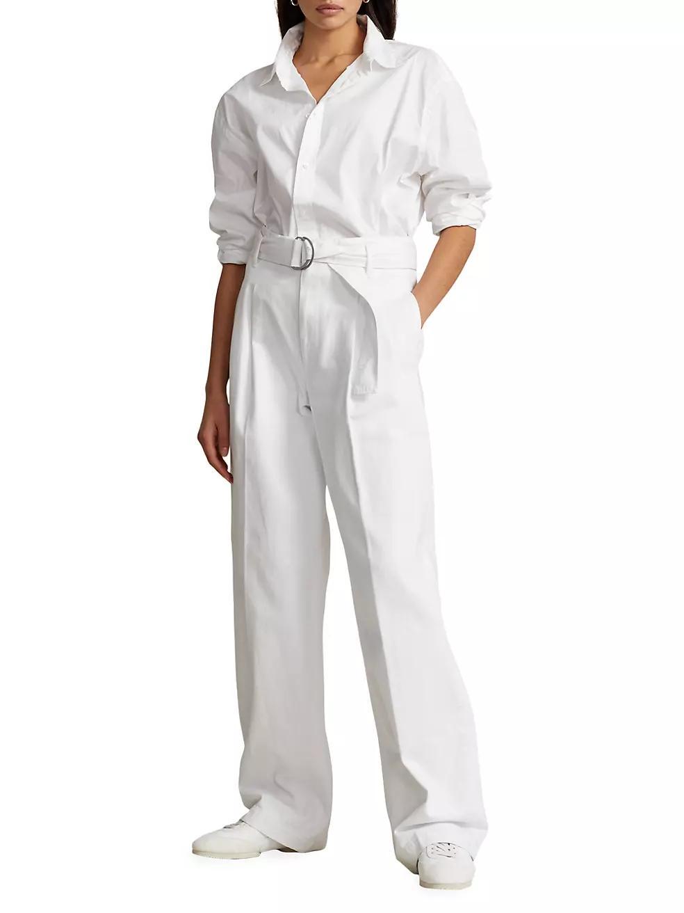Evan Denim Wide-Leg Pants Product Image