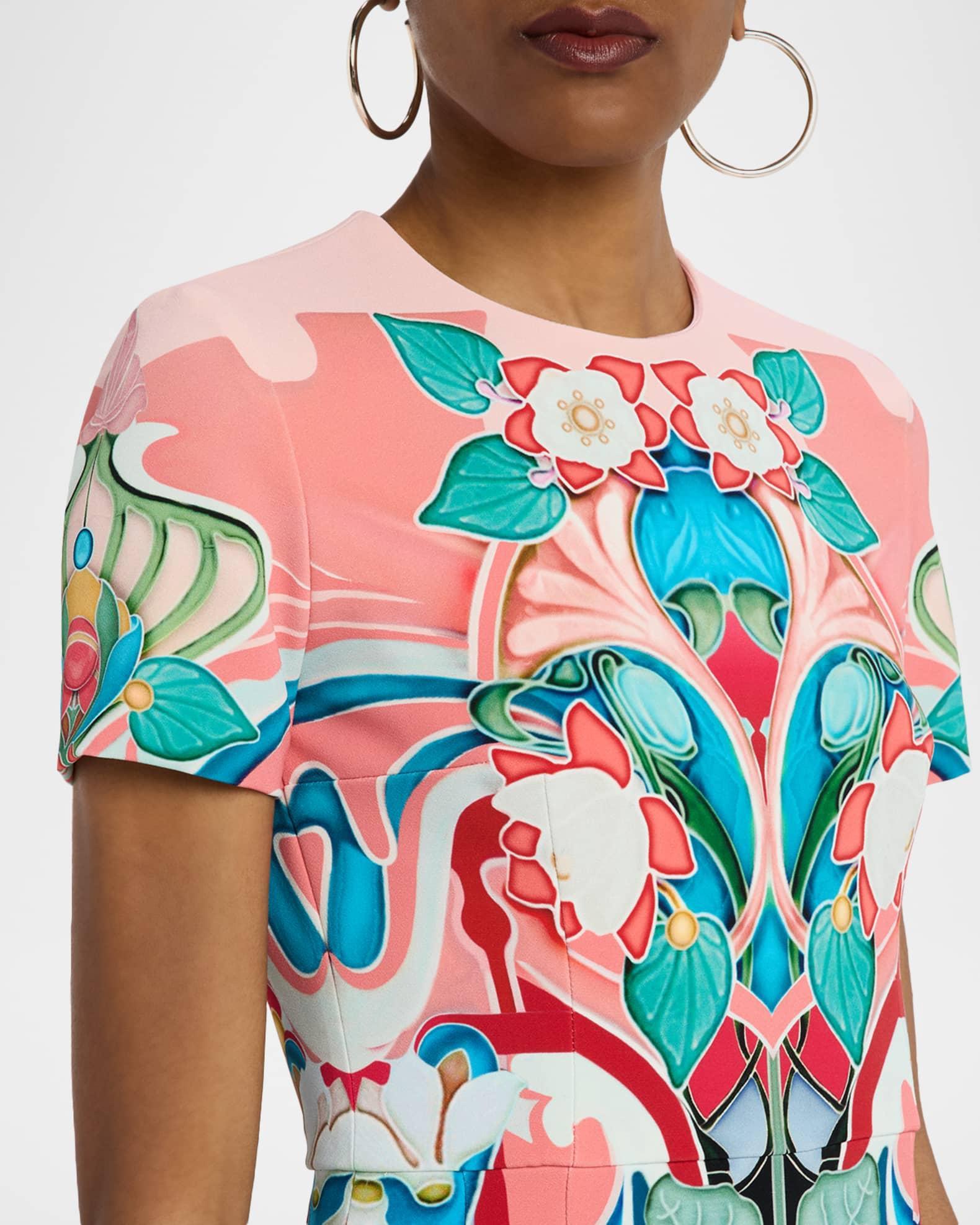 Naomi Short-Sleeve Sheath Dress Product Image