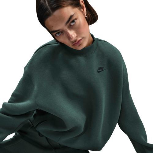 Nike Womens Sportswear Tech Fleece Oversized Crewneck Sweatshirt Product Image