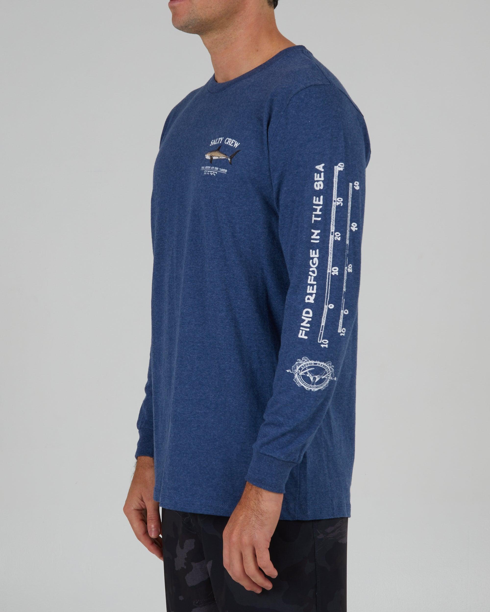 Bruce Classic Long Sleeve Tee - Navy Heather Male Product Image