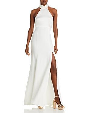 Womens Alexandra Turtleneck Halter Gown Product Image