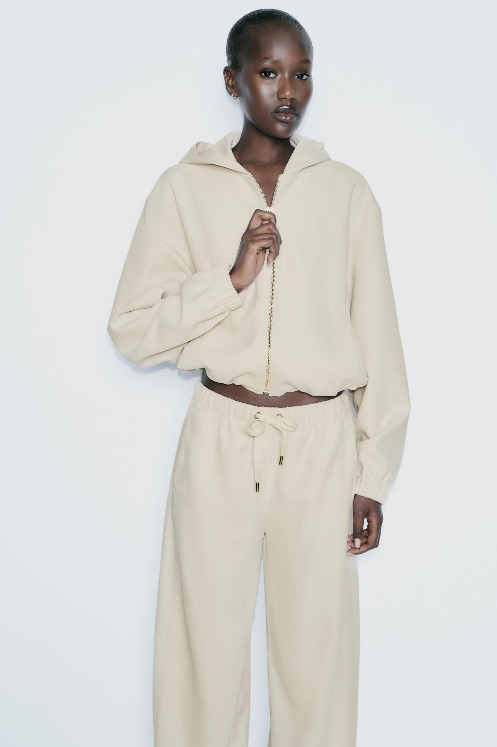 TEXTURE HOODIE BOMBER JACKET Product Image