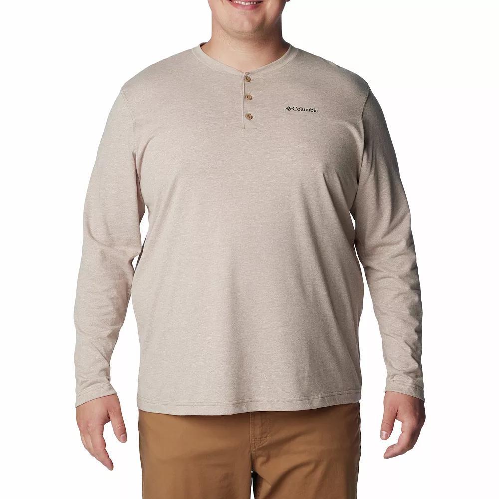 Men's Columbia Thistletown Hills™ Henley Top, Size: Small, Chalk Grey Product Image