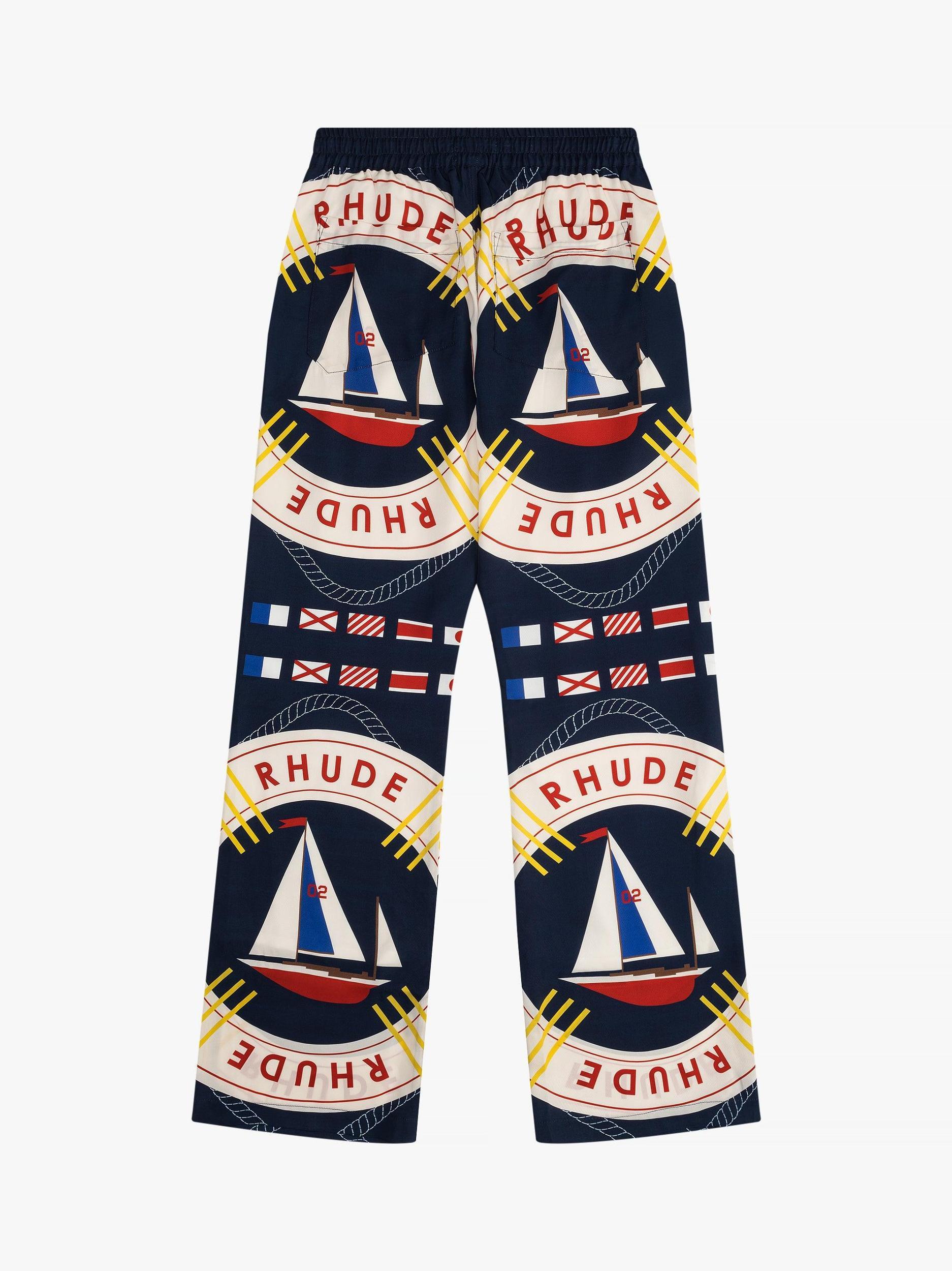 RHUDE FLAG SAIL LS SILK SHIRT Male Product Image