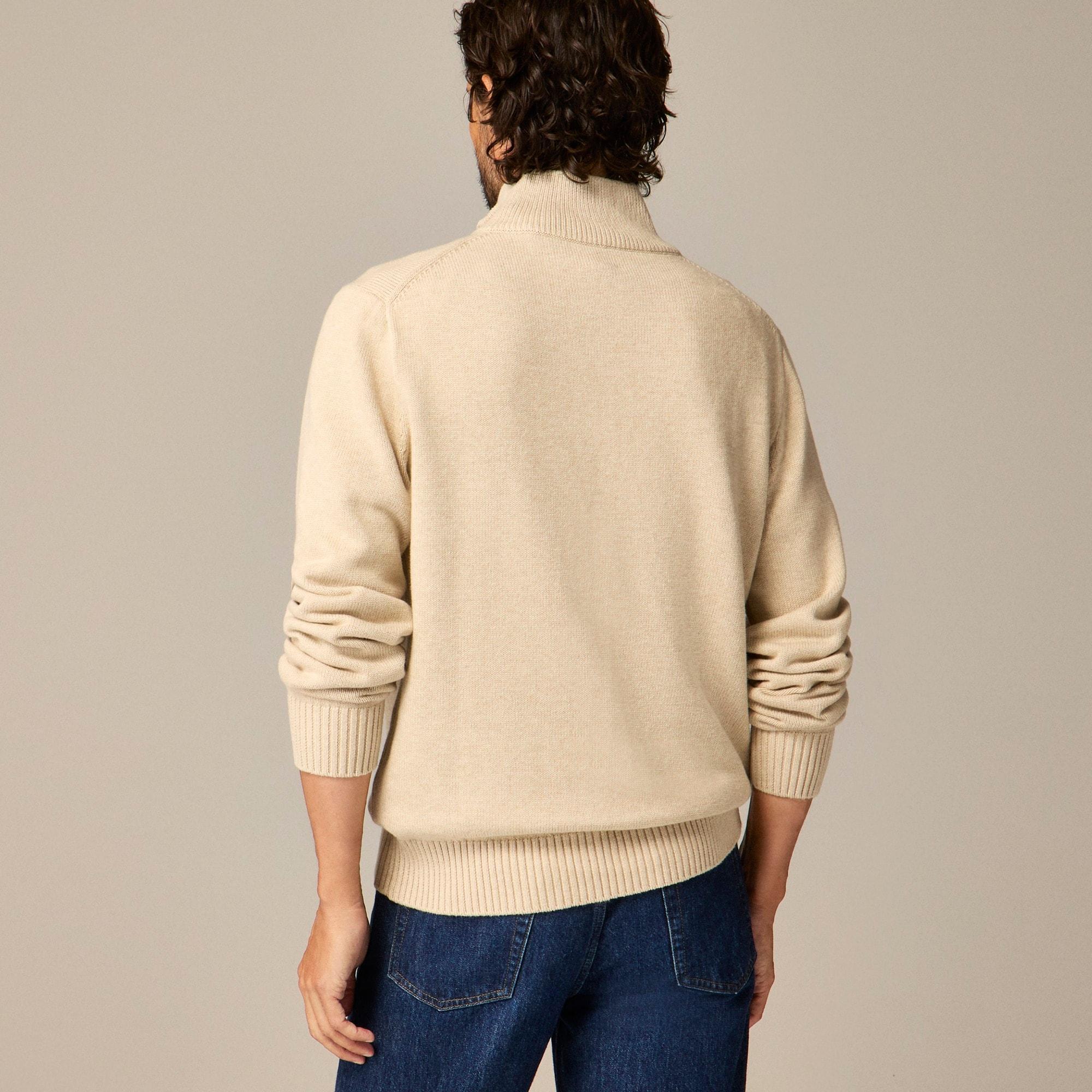Heritage cotton half-zip sweater Product Image