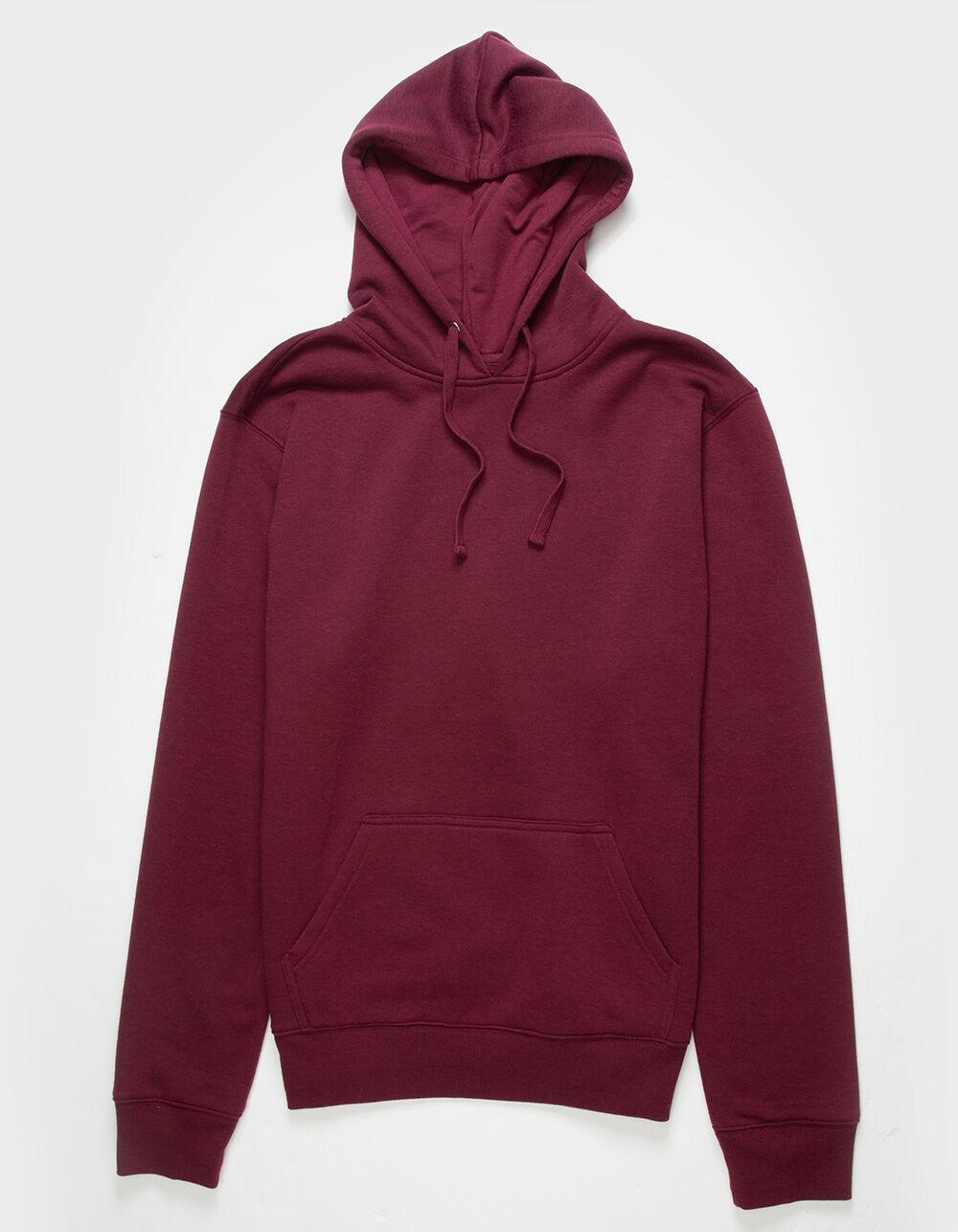 RSQ Mens Pullover Fleece Hoodie - BURGUNDY Product Image