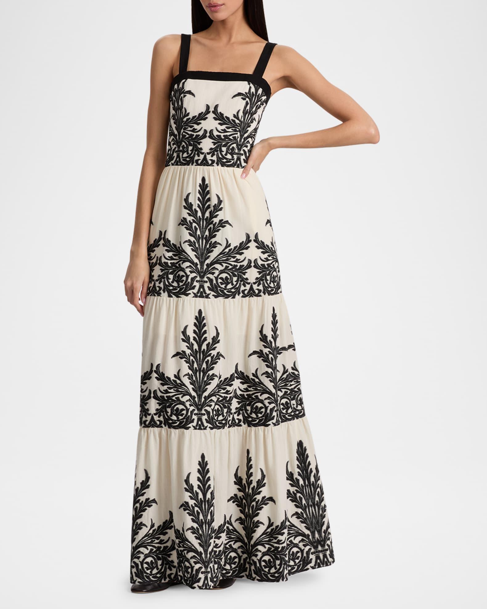 Saige Embroidered Tiered Maxi Dress Product Image