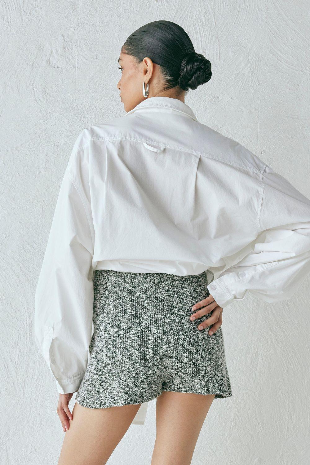 Shai Knit Shorts Grey Marle Product Image