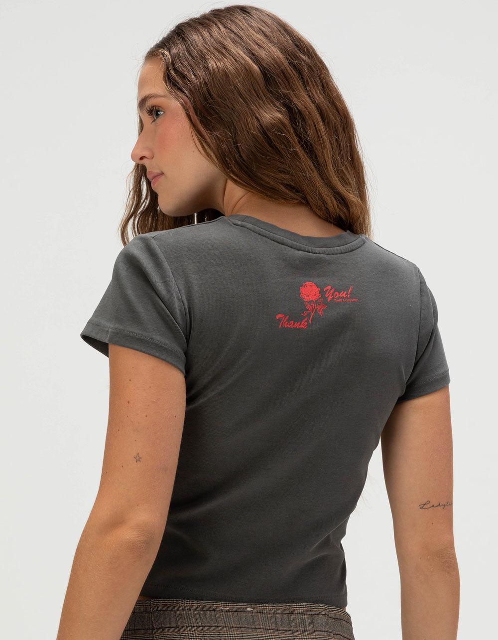 THRILLS Appreciate Womens Baby Tee - OFF-BLACK Product Image