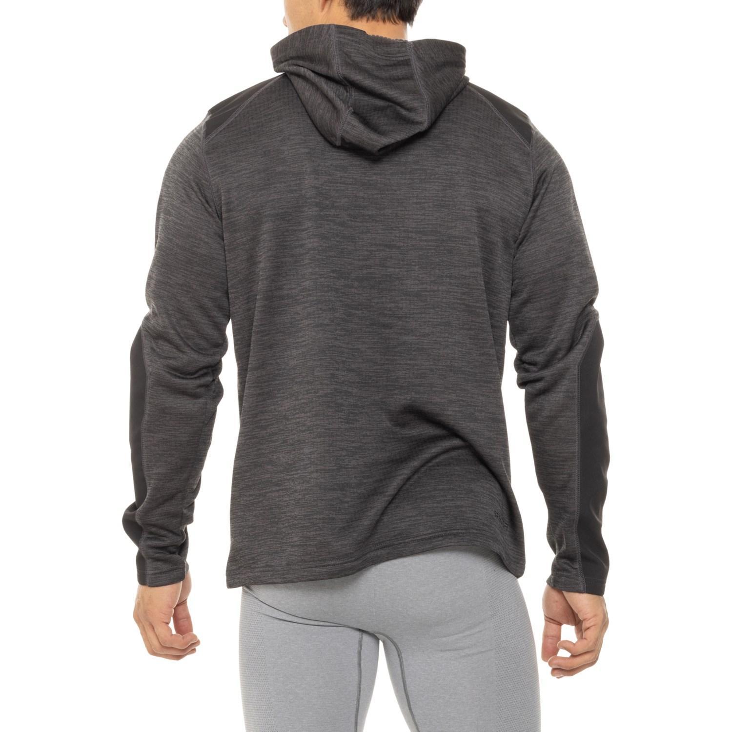 Spyder Striped Ribbed Back Tech Fleece Hoodie - Zip Neck Product Image