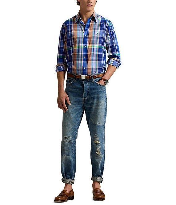 Polo Ralph Lauren Classic Fit Multi Plaid Stretch Poplin Long Sleeve Woven Shirt Product Image