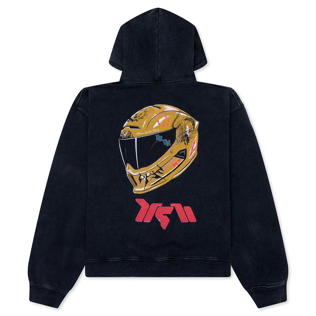 Feature x D-R-G-N Helmet Hoodie - Vintage Black Male Product Image