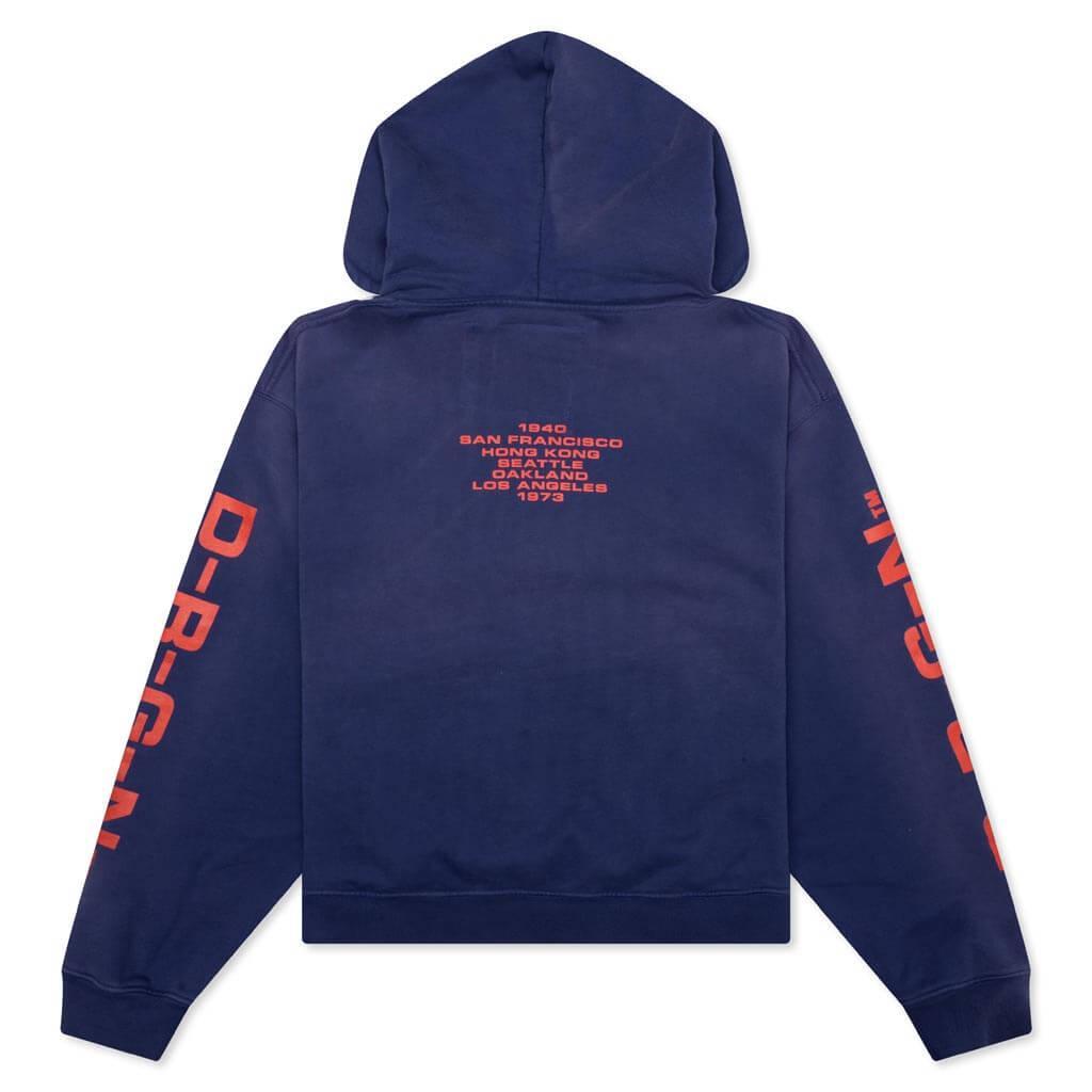 Origins Bleached Hoodie - Bleached Blue Male Product Image
