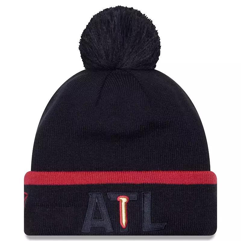 Men's New Era Blue Real Salt Lake Wordmark Kick Off Cuffed Knit Hat with Pom, Slt Blue Product Image