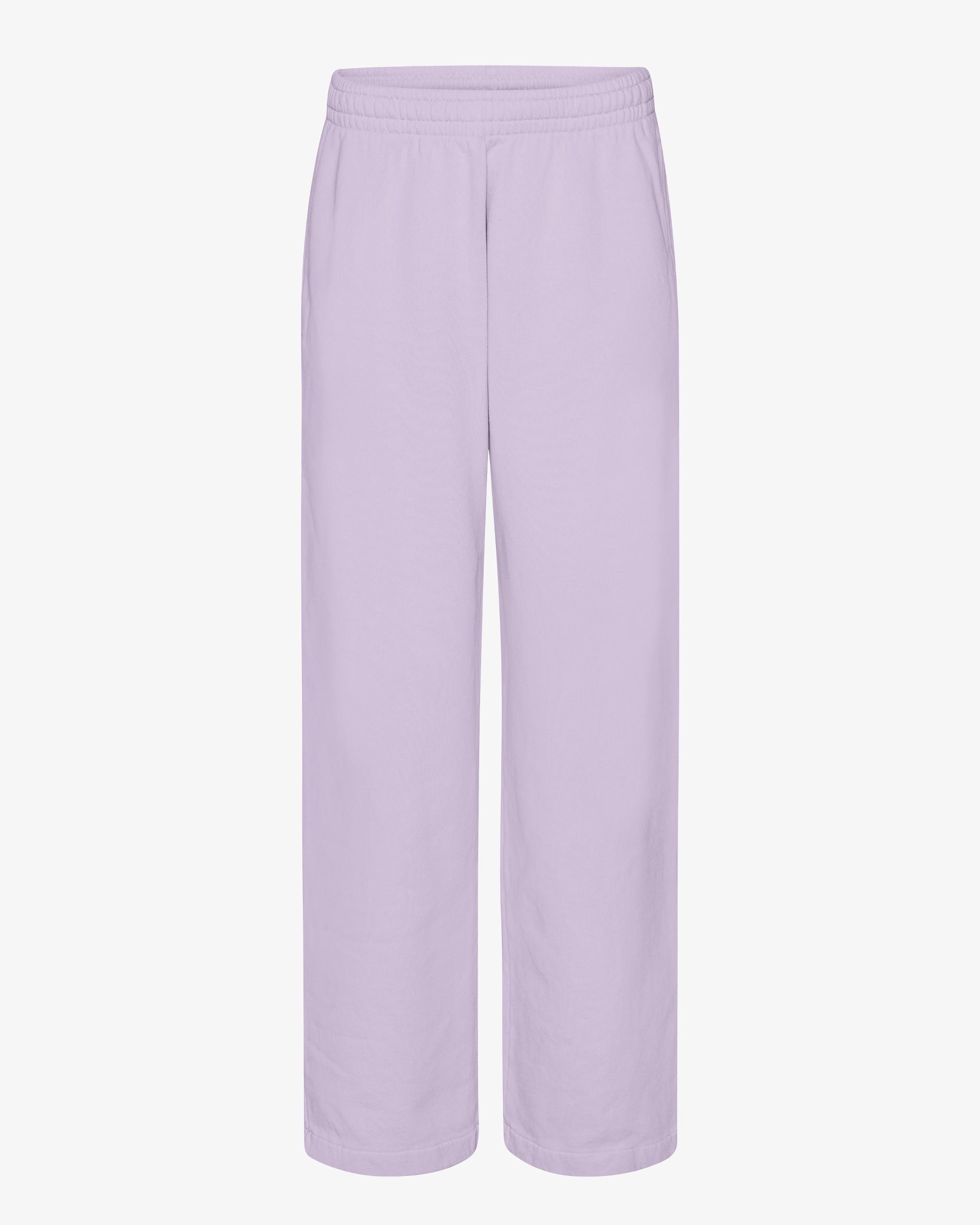 Organic Straight Leg Sweatpants - Soft Lavender Product Image