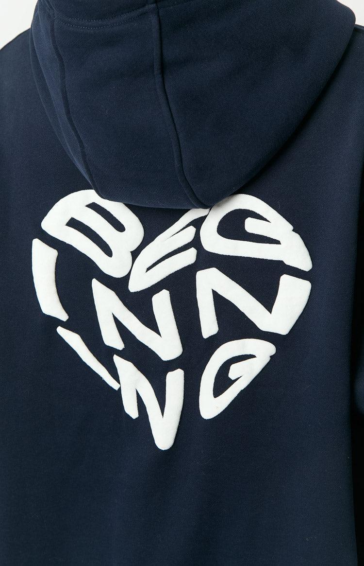 Beginning Navy Lovey Bubble Hoodie Product Image