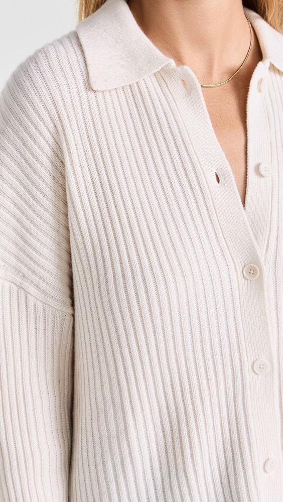 Reformation Fantino Cashmere Collared Cardigan | Shopbop Product Image