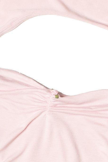 Rose Bud Tube Top With Shrug Product Image