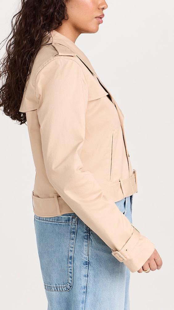 Good American Chino Crop Trench Coat | Shopbop Product Image