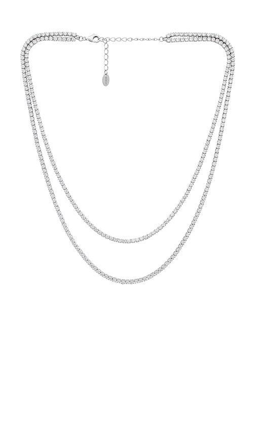Diamond Tennis Layered Necklace SHASHI Product Image