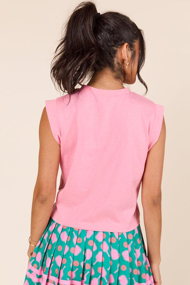 Lilly Pink Sleeveless Knit Top Product Image