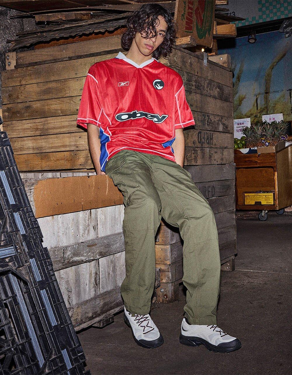 REEBOK x OBEY Mens Soccer Jersey - RED Product Image